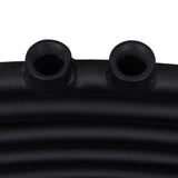 ZNTS Black Bathroom Central Heating Towel Rail Radiator Curve 500x1160mm 141915