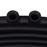 ZNTS Black Bathroom Central Heating Towel Rail Radiator Curve 600x1424mm 141918