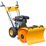 ZNTS Multifunctional Petrol-powered Snow Plough/Sweeper Set 6.5HP 141978