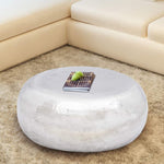 ZNTS Hammered Aluminium Coffee Table Silver 242322