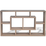 ZNTS Floating Wall Display Shelf 8 Compartments Oak Colour 242549