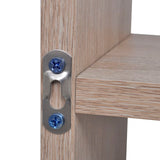 ZNTS Floating Wall Display Shelf 8 Compartments Oak Colour 242549