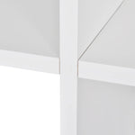 ZNTS Staircase Bookcase/Display Shelf 107 cm White 242552