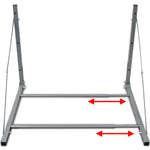 ZNTS Tyre Rack Silver Steel 210353
