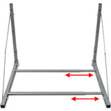 ZNTS Tyre Rack Silver Steel 210353