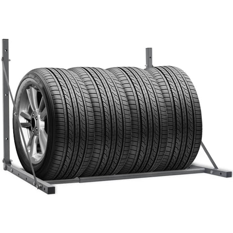 ZNTS Tyre Rack Silver Steel 210353