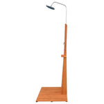 ZNTS Outdoor Shower Eucalyptus Wood and Steel 41770