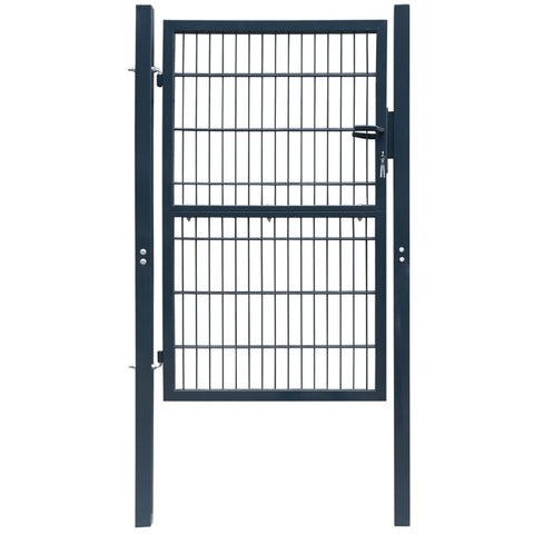 ZNTS Fence Gate Steel 106x248 cm Anthracite 142027