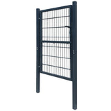 ZNTS Fence Gate Steel 106x248 cm Anthracite 142027