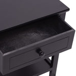 ZNTS Bedside Cabinets 2 pcs Wood Black 242873