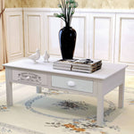 ZNTS French Coffee Table Wood 242881