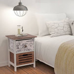 ZNTS Bedside Cabinets 2 pcs Wood 242883