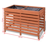 ZNTS Planter 100x50x71 cm Wood 42349