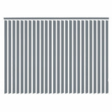 ZNTS Vertical Blinds Grey Fabric 120x180 cm 242850