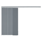 ZNTS Vertical Blinds Grey Fabric 120x180 cm 242850