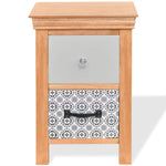 ZNTS Drawer Cabinets 2 pcs 34x34x46 cm Solid Wood 243160