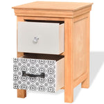 ZNTS Drawer Cabinets 2 pcs 34x34x46 cm Solid Wood 243160