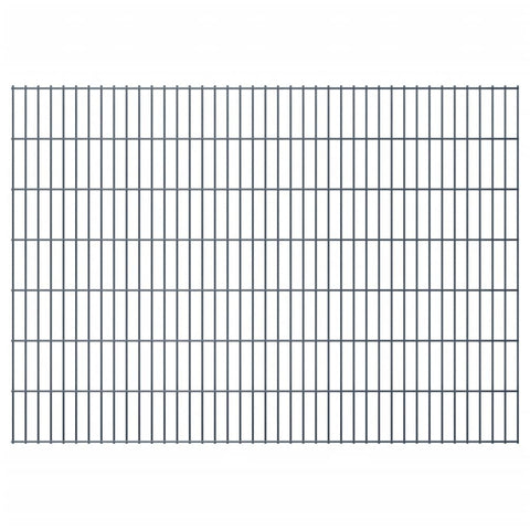 ZNTS 2D Garden Fence Panel 2.008x1.43 m Grey 142055