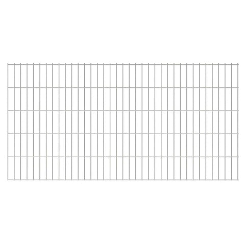 ZNTS 2D Garden Fence Panel 2.008x1.23 m Silver 142070
