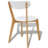 ZNTS Seven Piece Dining Set MDF and Brich Wood 242964
