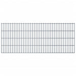 ZNTS 2D Garden Fence Panels & Posts 2008x830 mm 20 m Grey 272543