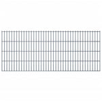 ZNTS 2D Garden Fence Panels & Posts 2008x830 mm 32 m Grey 272549