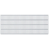 ZNTS 2D Garden Fence Panels & Posts 2008x830 mm 36 m Grey 272551