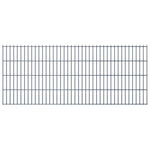 ZNTS 2D Garden Fence Panels & Posts 2008x830 mm 40 m Grey 272553