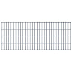 ZNTS 2D Garden Fence Panels & Posts 2008x830 mm 50 m Grey 272558
