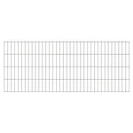 ZNTS 2D Garden Fence Panels & Posts 2008x830 mm 36 m Silver 272576