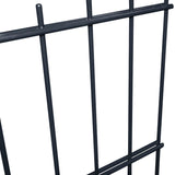 ZNTS 2D Garden Fence Panels & Posts 2008x1030 mm 6 m Grey 272611