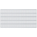 ZNTS 2D Garden Fence Panels & Posts 2008x1030 mm 18 m Grey 272617
