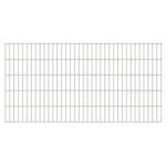 ZNTS 2D Garden Fence Panels & Posts 2008x1030 mm 4 m Silver 272635