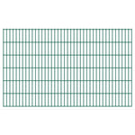 ZNTS 2D Garden Fence Panels & Posts 2008x1230 mm 6 m Green 272661