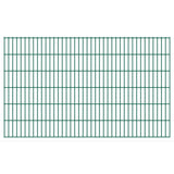 ZNTS 2D Garden Fence Panels & Posts 2008x1230 mm 34 m Green 272675