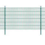 ZNTS 2D Garden Fence Panels & Posts 2008x1230 mm 44 m Green 272680