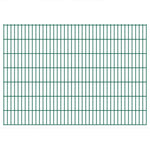 ZNTS 2D Garden Fence Panels & Posts 2008x1430 mm 10 m Green 272738