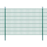 ZNTS 2D Garden Fence Panels & Posts 2008x1430 mm 14 m Green 272740