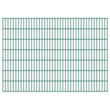 ZNTS 2D Garden Fence Panels & Posts 2008x1430 mm 30 m Green 272748