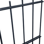 ZNTS 2D Garden Fence Panel & Posts 2008x1430 mm 2 m Grey 272759