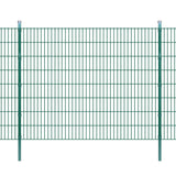 ZNTS 2D Garden Fence Panels & Posts 2008x1630 mm 32 m Green 272824