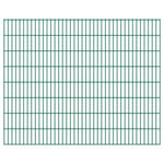 ZNTS 2D Garden Fence Panels & Posts 2008x1630 mm 32 m Green 272824