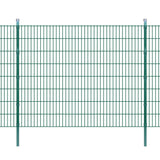 ZNTS 2D Garden Fence Panels & Posts 2008x1630 mm 34 m Green 272825