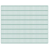ZNTS 2D Garden Fence Panels & Posts 2008x1630 mm 34 m Green 272825