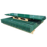 ZNTS 2D Garden Fence Panels & Posts 2008x1630 mm 38 m Green 272827