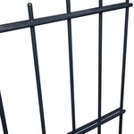 ZNTS 2D Garden Fence Panels & Posts 2008x1630 mm 18 m Grey 272842