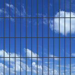 ZNTS 2D Garden Fence Panels & Posts 2008x1630 mm 48 m Grey 272857