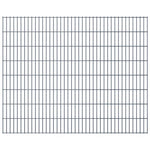 ZNTS 2D Garden Fence Panels & Posts 2008x1630 mm 48 m Grey 272857