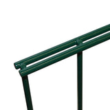 ZNTS 2D Garden Fence Panels & Posts 2008x1830 mm 10 m Green 272888