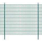 ZNTS 2D Garden Fence Panels & Posts 2008x1830 mm 30 m Green 272898